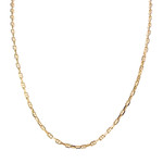 Used 14K yellow gold chain with marine-style links, 44 cm - view 1