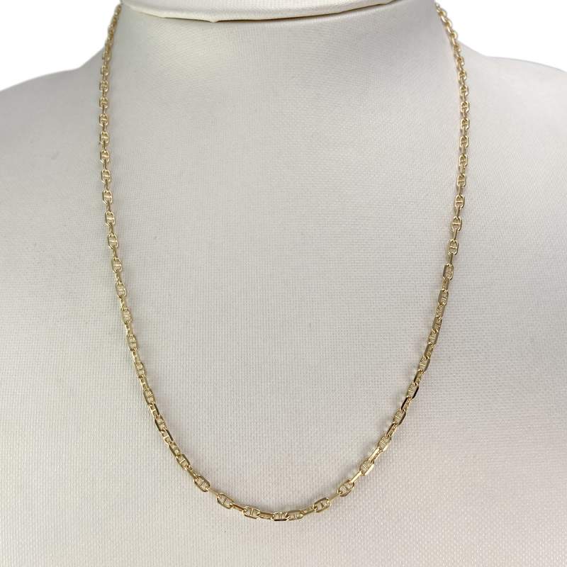 Chaîne d'occasion or 750 jaune maille marine 44 cm - vue 2