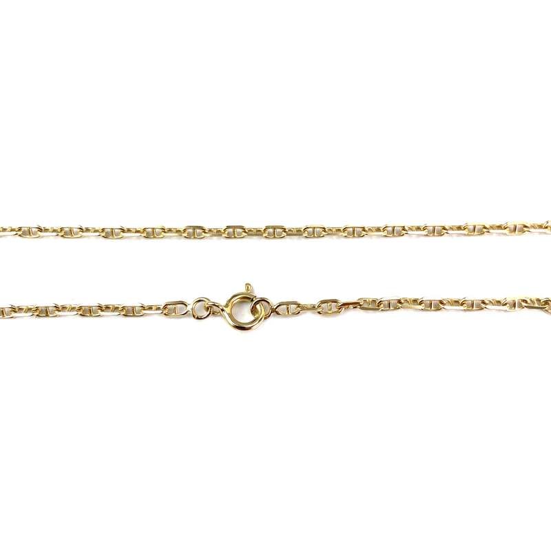 Chaîne d'occasion or 750 jaune maille marine 44 cm - vue 3