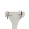 Boucles d'oreilles d'occasion or 375 blanc diamants - vue V1