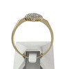 Bague d'occasion or 750 jaune marquise diamants - vue V3