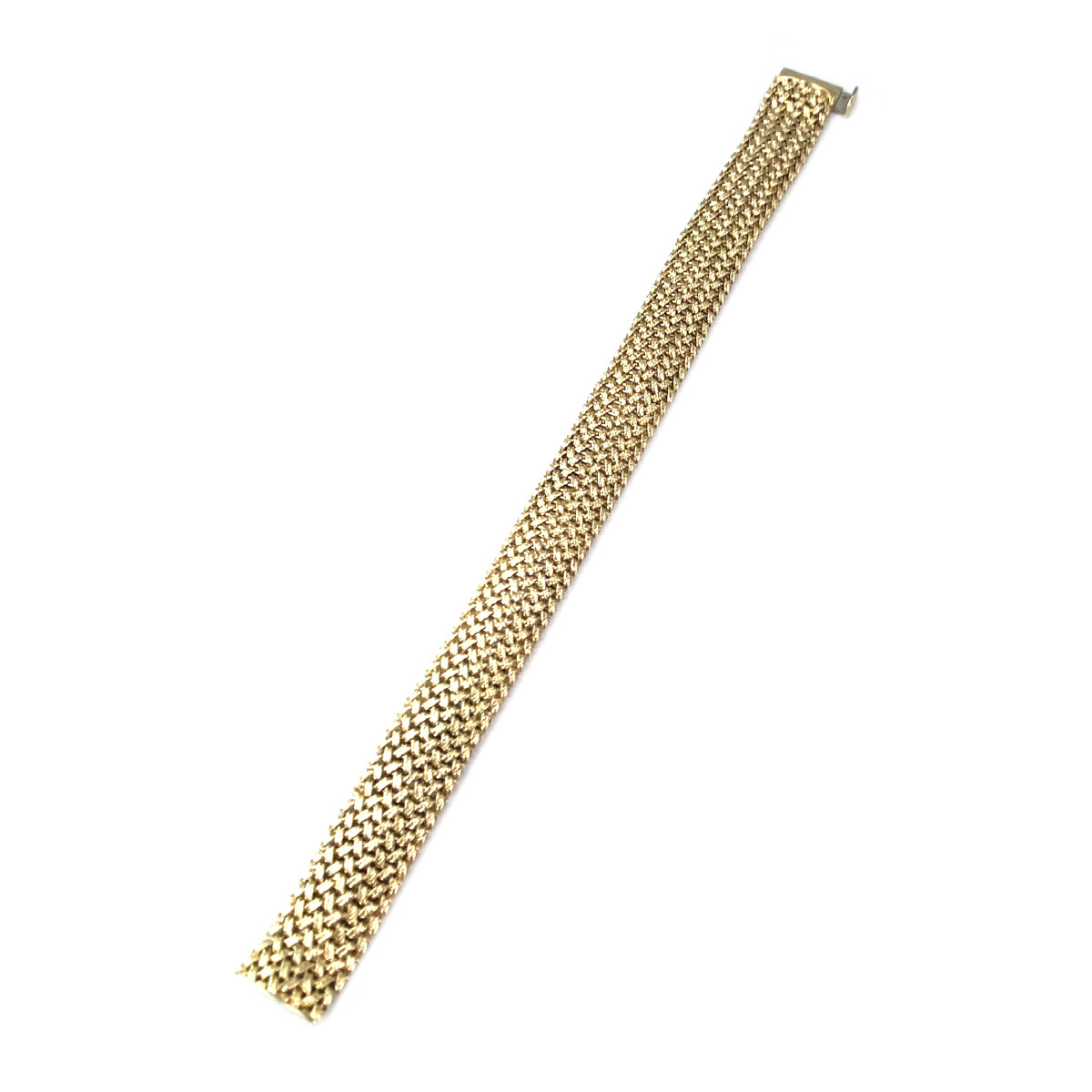 Bracelet souple d'occasion or 750 jaune maille polonaise - vue 2