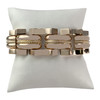 Bracelet souple d'occasion or 750 jaune maille fantaisie - vue V1