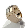 Bague d'occasion or 750 2 ors tank diamants - vue V2