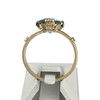 Bague d'occasion or 750 jaune aigue marine - vue V3