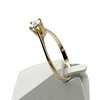 Solitaire tweedehands goud 750 gele diamant - bekijk V2