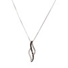 Collier d'occasion or 375 blanc diamants - vue V1