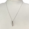 Collier d'occasion or 375 blanc diamants - vue V2