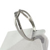 Bague d'occasion or 375 blanc diamant diamant noir - vue V2