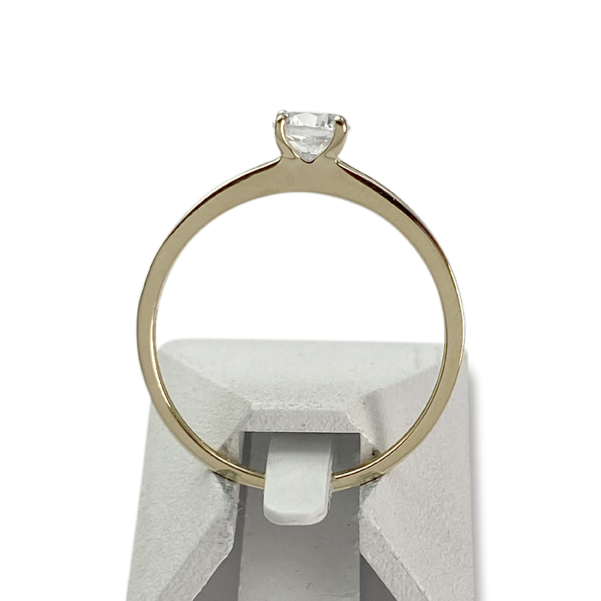 Bague d'occasion or 375 jaune oxyde de zirconium - vue 3