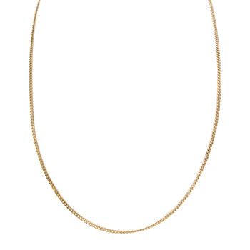 Secondhand gold chain 750 yellow chainmail 55 cm