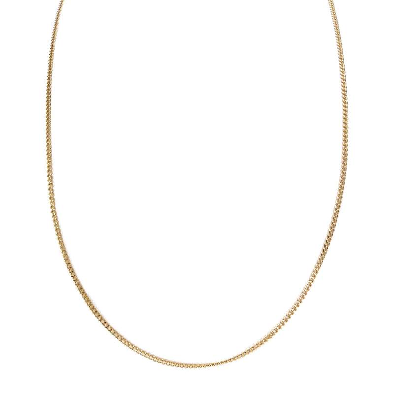 Chaîne d'occasion or 750 jaune maille gourmette 55 cm - vue 1