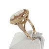 Bague d'occasion or 750 jaune camée coquille - vue V2