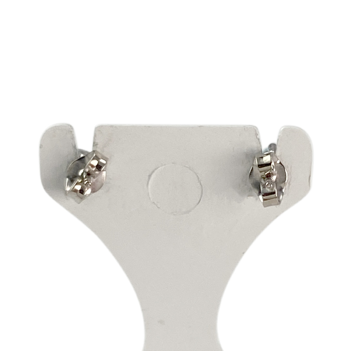 Boucles d'oreilles d'occasion or 750 blanc coeur topaze sky blue - vue 3