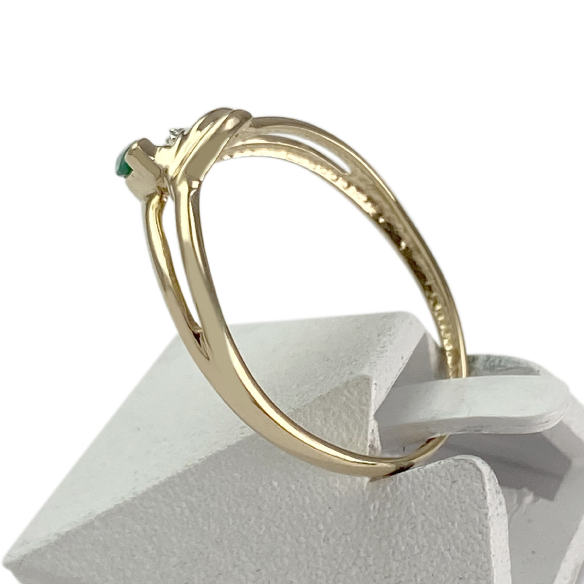 Bague d'occasion or 750 jaune agate - vue 2