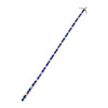 Bracelet d'occasion or 750 blanc saphirs et diamants 18 cm - vue V2