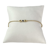 Bracelet d'occasion or 750 jaune saphir