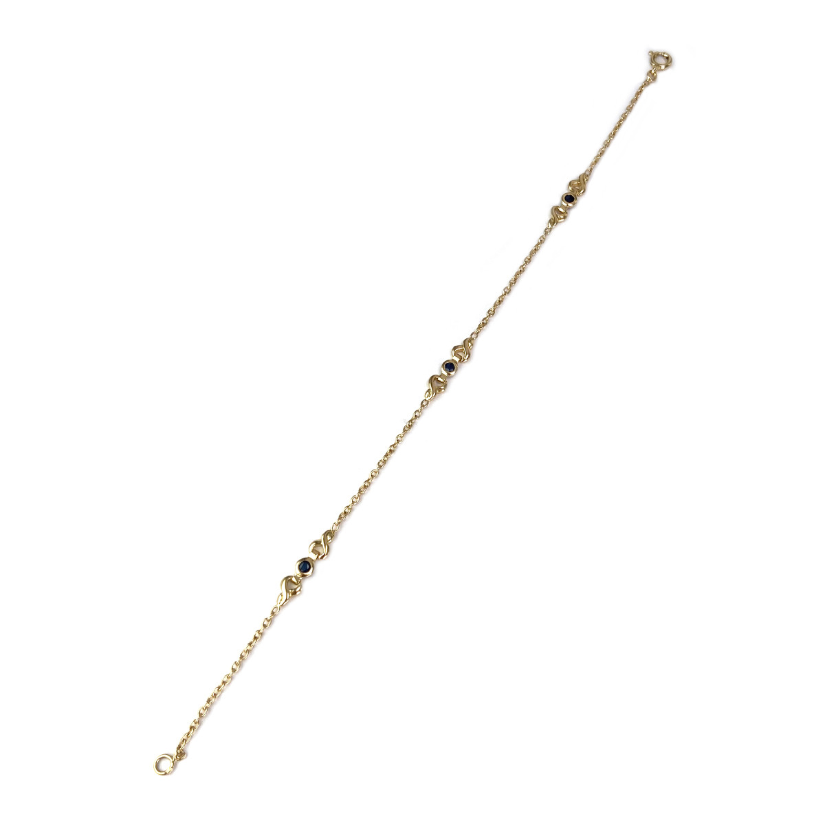 Bracelet d'occasion or 750 jaune saphir - vue 2