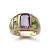 Bague d'occasion or 750 jaune amethyste peridot - vue V1