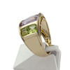 Bague d'occasion or 750 jaune amethyste peridot - vue V2