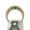 Bague d'occasion or 750 jaune amethyste peridot - vue V3