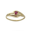 Bague d'occasion or 750 jaune rubis - vue V1
