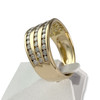 Bague d'occasion or 750 jaune diamant - vue V2