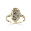 Bague d'occasion or 750 jaune diamant - vue V1