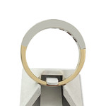 Bague d'occasion or 750 2 tons diamant - vue 3