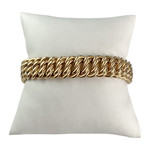 Bracelet d'occasion or 750 jaune maille américaine - vue 2