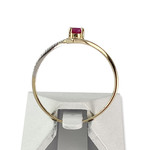 Bague d'occasion or 750 2 tons rubis - vue 3