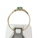 Bague d'occasion or 750 2 tons émeraude - vue 3