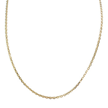 Secondhand gold chain 750 yellow forçat mesh 50 cm