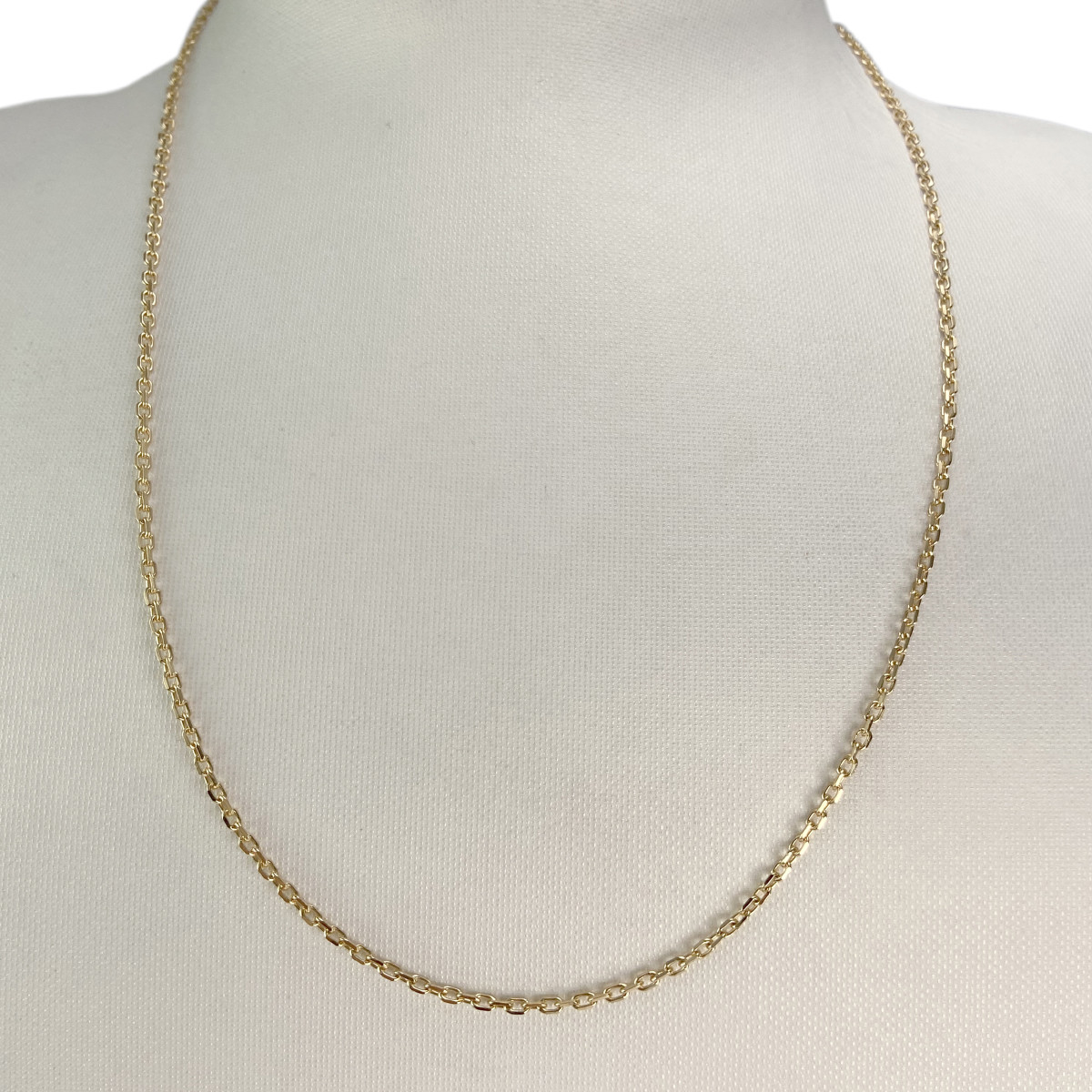 Secondhand gold chain 750 yellow mesh forçat 50 cm - view 2