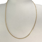 Secondhand gold chain 750 yellow mesh forçat 50 cm - view 2