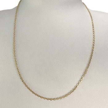 Secondhand gold chain 750 yellow forçat mesh 50 cm