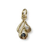 Pendentif d'occasion or 750 jaune saphir oxyde de zirconium - vue V1