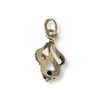Pendentif d'occasion or 750 jaune saphir oxyde de zirconium - vue V2