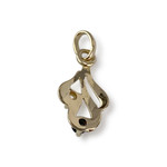 Pendentif d'occasion or 750 jaune saphir oxyde de zirconium - vue 2