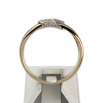 Bague d'occasion deux ors 750 diamants - vue 3