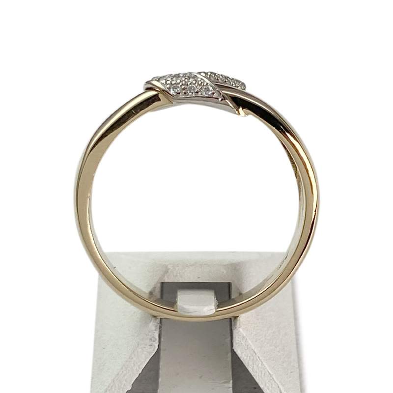 Bague d'occasion deux ors 750 diamants - vue 3