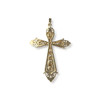 Croix d'occasion or 750 jaune demi-perles - vue V2