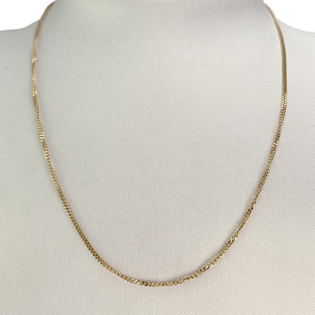 Chaîne d'occasion or 750 jaune maille gourmette