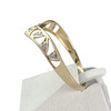 Bague d'occasion or 750 deux tons diamants - vue V2