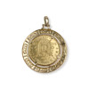 Pendentif d'occasion or 750 jaune porte pièce - vue V2