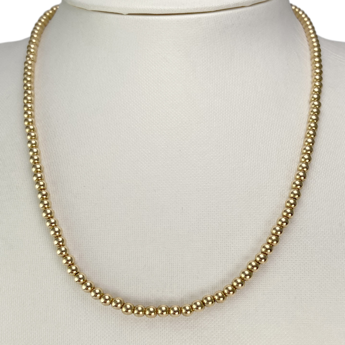 Collier d'occasion or 750 jaune boules - vue 2