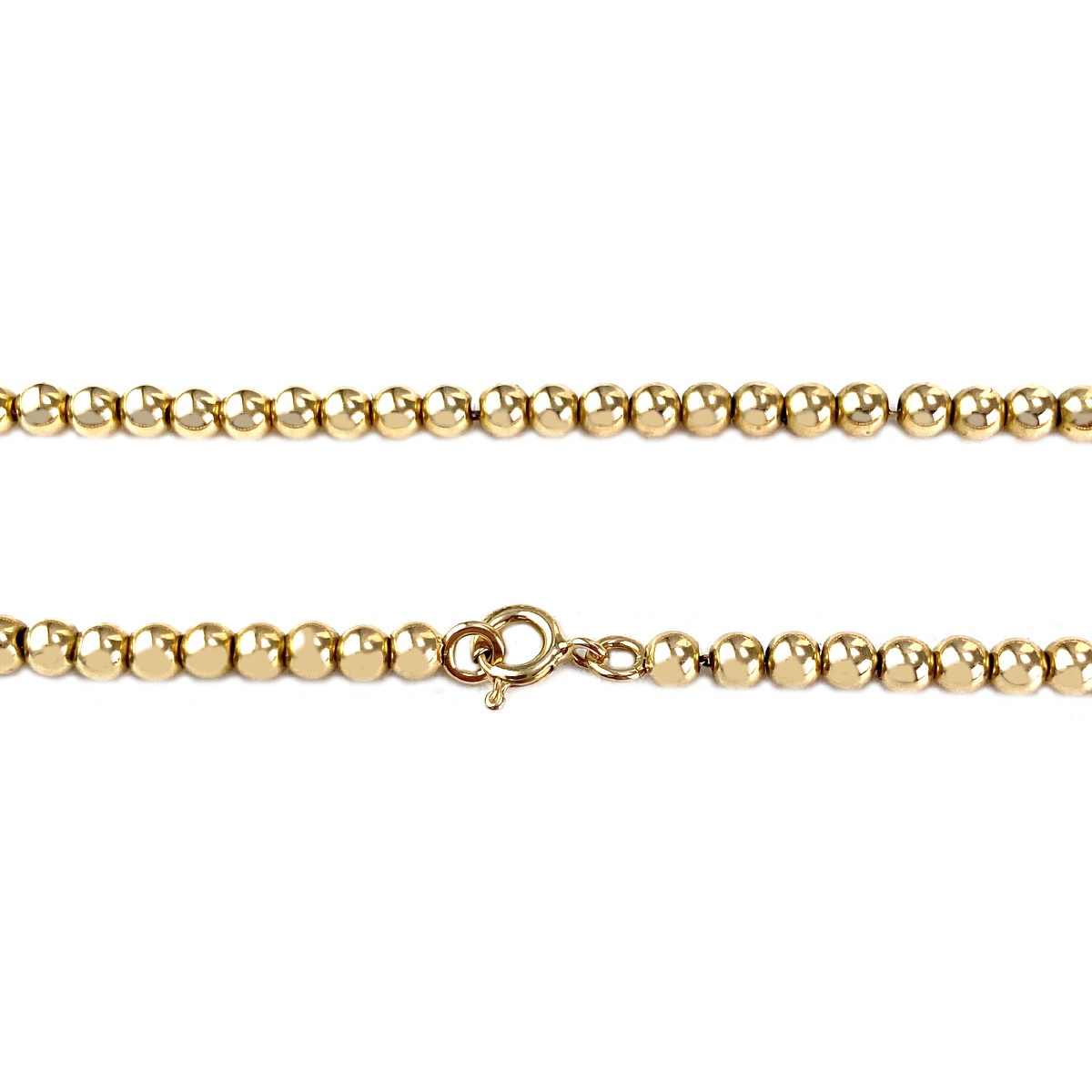 Collier d'occasion or 750 jaune boules - vue 3
