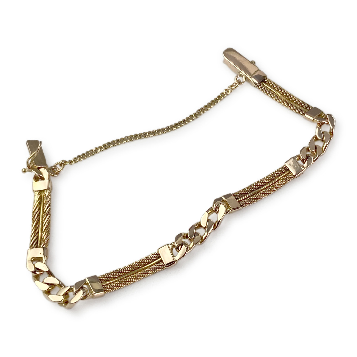 Tweedehands armband in 750 geel goud - bekijk 2