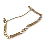 Bracelet d'occasion or 750 jaune maille fantaisie - vue 2