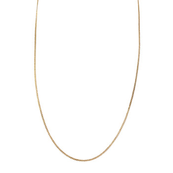Secondhand gold chain 750 yellow forçat mesh 57 cm